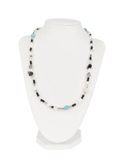 charm-bead-necklace-io506 / Blue