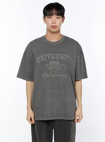 mens-oversized-graphic-tee-ia520 / Dark gray