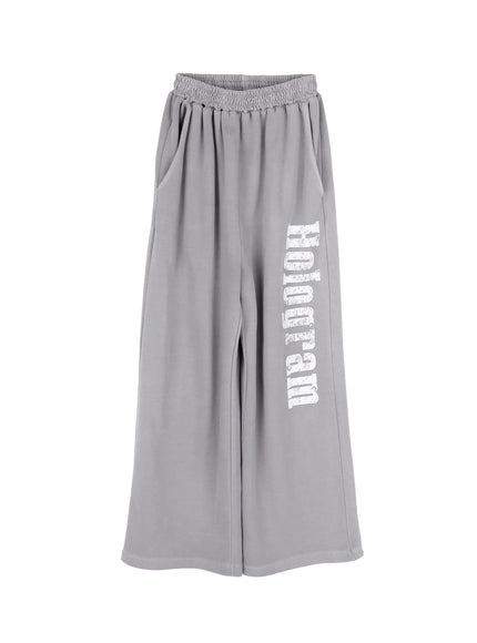 mens-graphic-print-sweatpants-ia520 / Gray