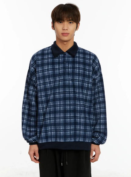 mens-plaid-shirt-id524 / Blue