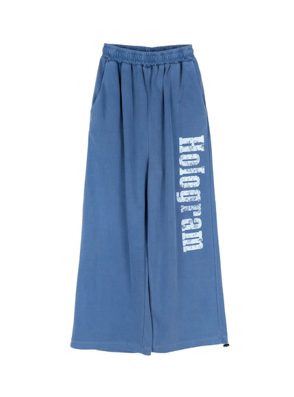 mens-graphic-print-sweatpants-ia520 / Blue