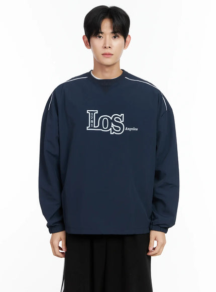 mens-graphic-crewneck-sweatshirt-im523 / Dark blue