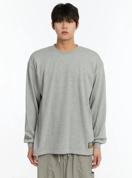 mens-pintuck-long-sleeve-tee-im503 / Gray