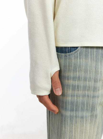 mens-waffle-knit-henley-neck-hoodie-if504