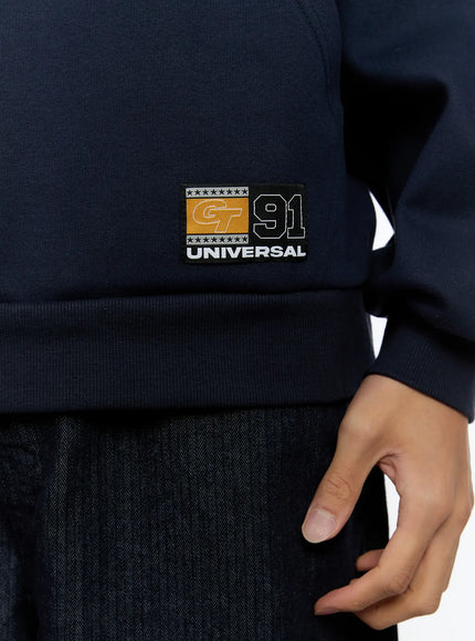 Men's Half-Zip Contrast Pullover IN512