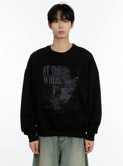 vintage-graphic-crewneck-sweatshirt-id502 / Black