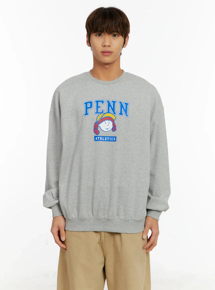 mens-casual-crewneck-graphic-sweatshirt-id523 / Gray