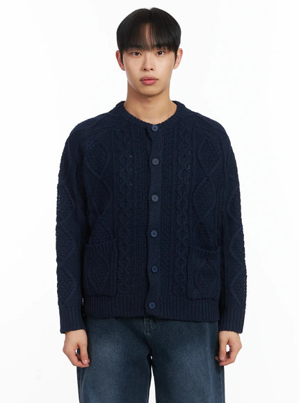 Basic Knit Wool Button Cardigan ID515