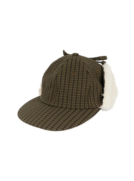 checkered-earflap-winter-cap-id523 / Green