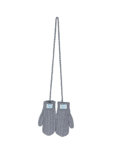 knit-touchscreen-corded-mittens-id511 / Gray