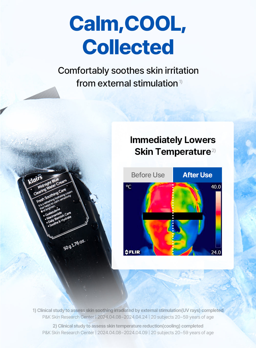 Midnight Blue Clearing Water Cream (20g) Dear, Klairs KBEAUTY