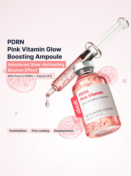 PDRN Pink Vitamin Glow Boosting Ampoule (40ml)