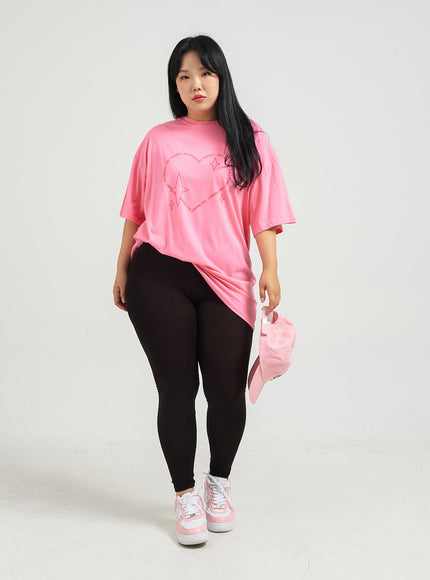 Plus Soft Rayon Leggings IJ30