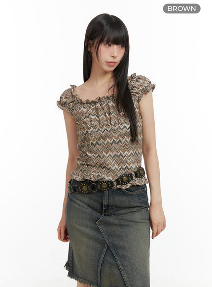 pattern-frill-crop-top-cl422