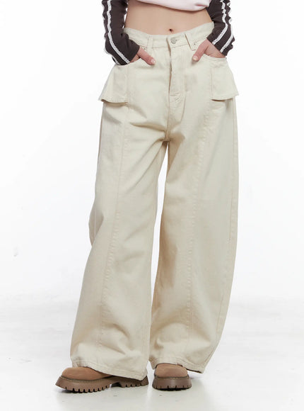 Wide-Leg Cargo Pants CS529