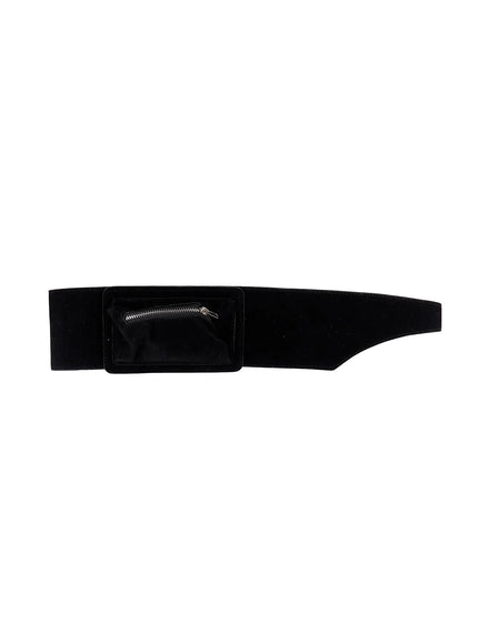 John Suede Pocketed Waist Belt CS529