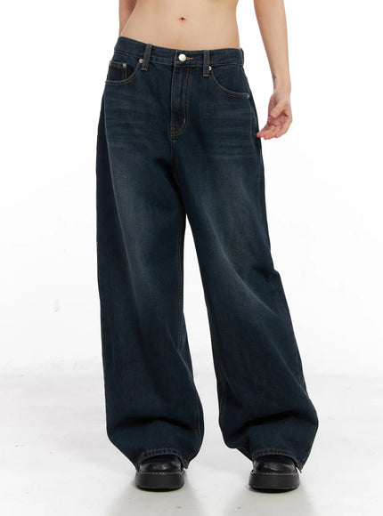Kamryn Wide-Leg Fleece Lined Jeans CN520