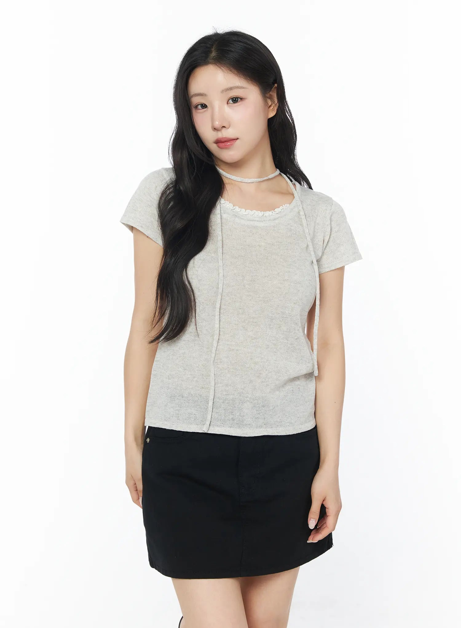 sheer-short-sleeve-top-and-scarf-cy522