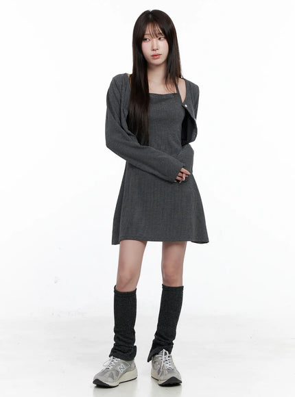 Knit Dress and Cardigan Set CO520
