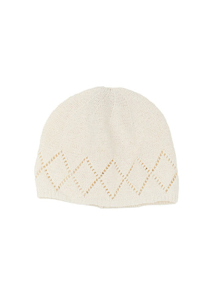geo-print-linen-beanie-cy520