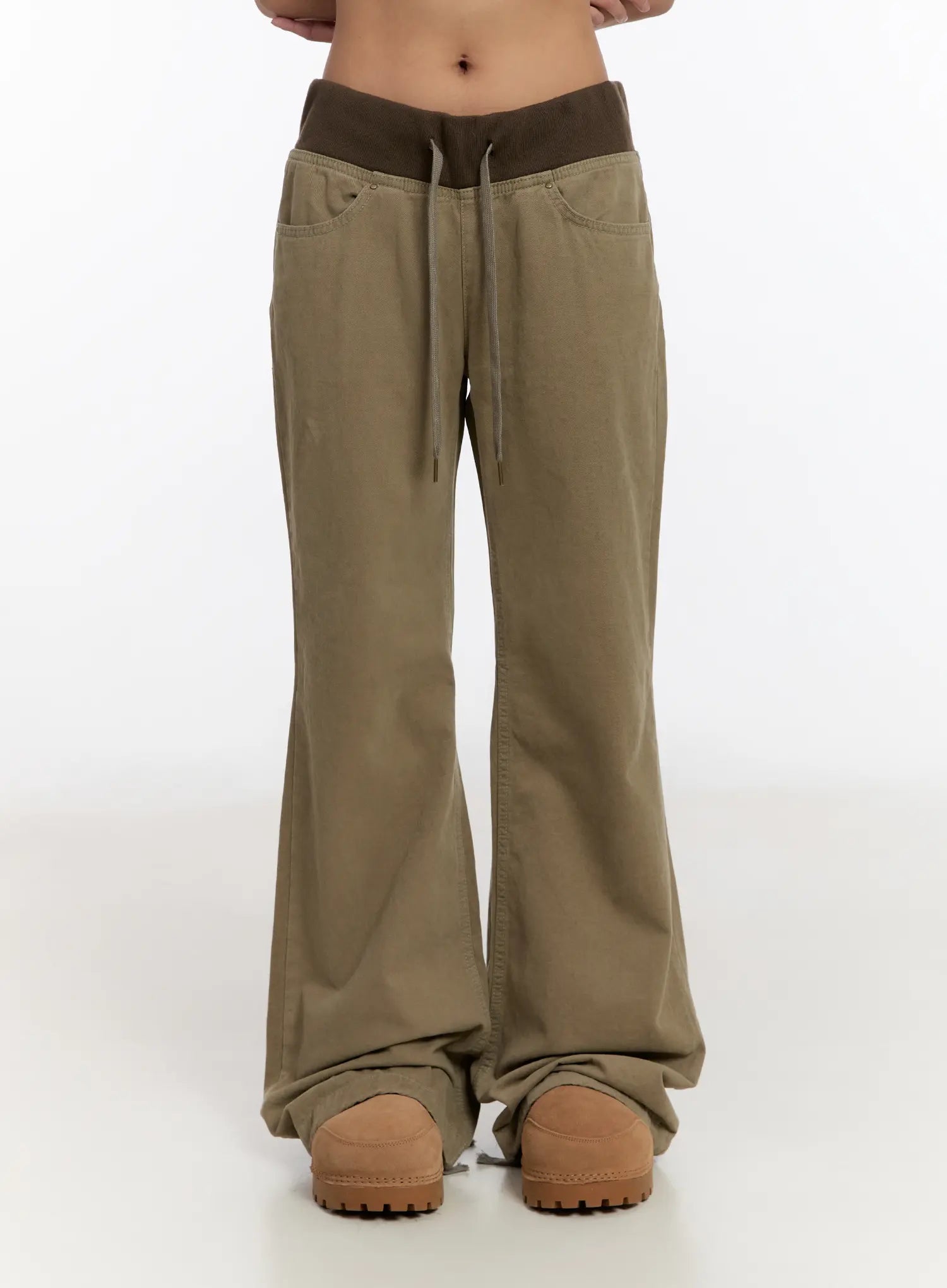 vintage-pocket-bootcut-cotton-pants-cn527
