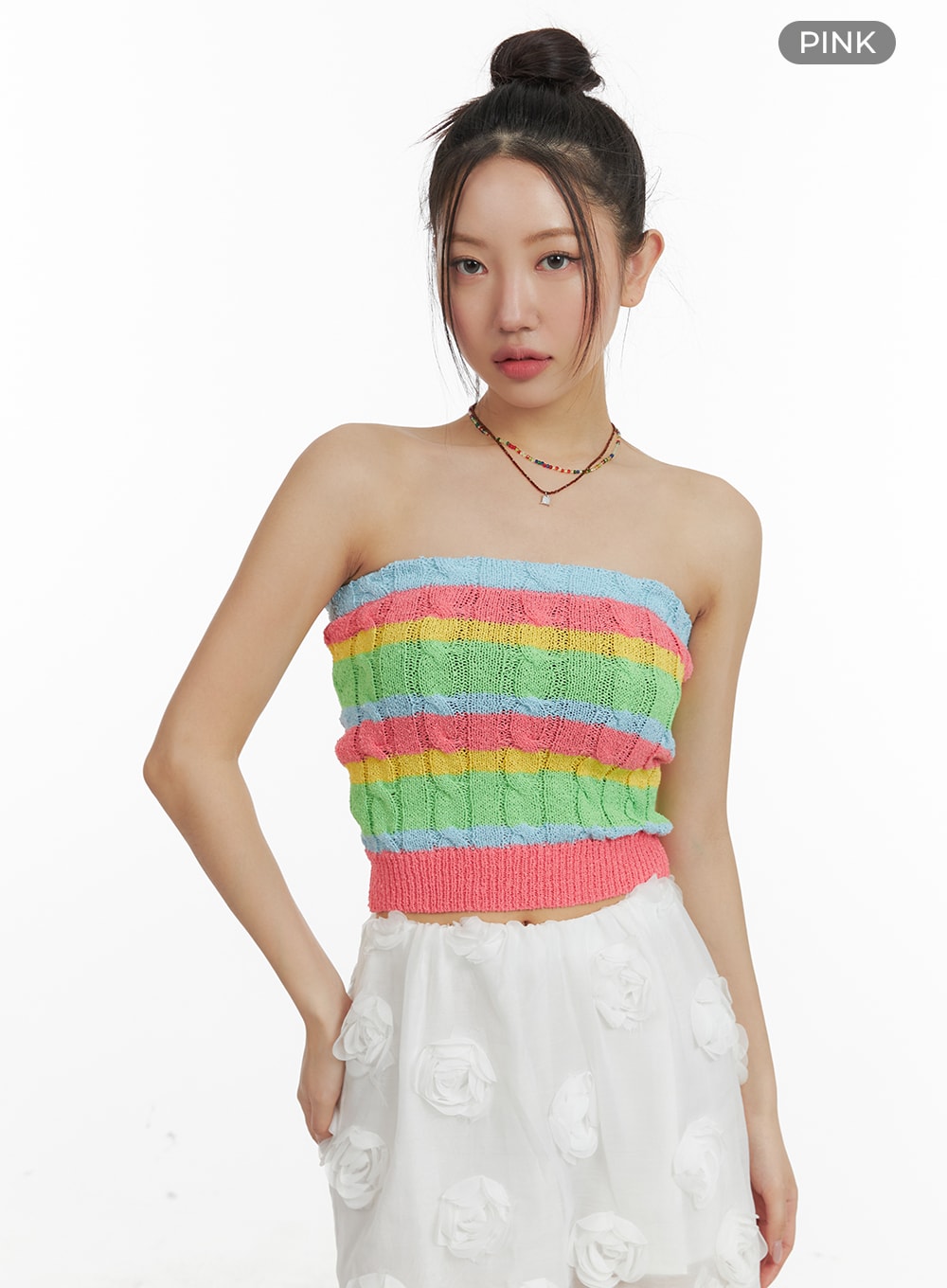 stripe-knit-tube-top-om428