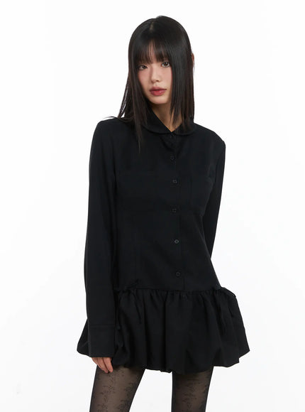 collared-balloon-mini-dress-cd518