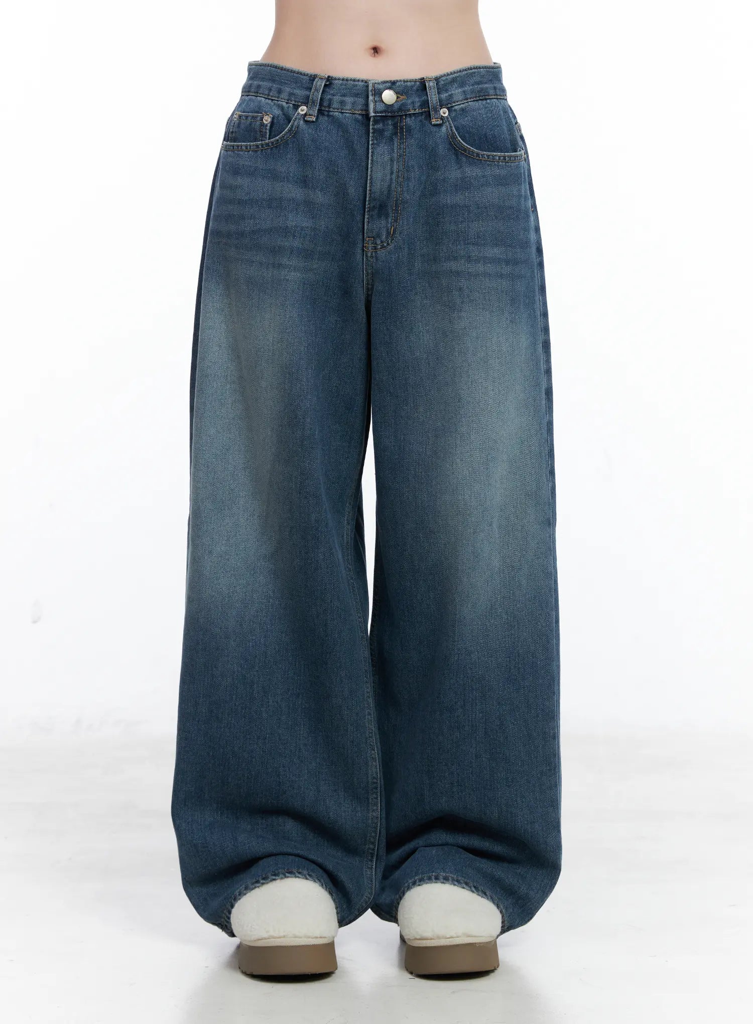 Elaine Casual Wide Leg Jeans CN519