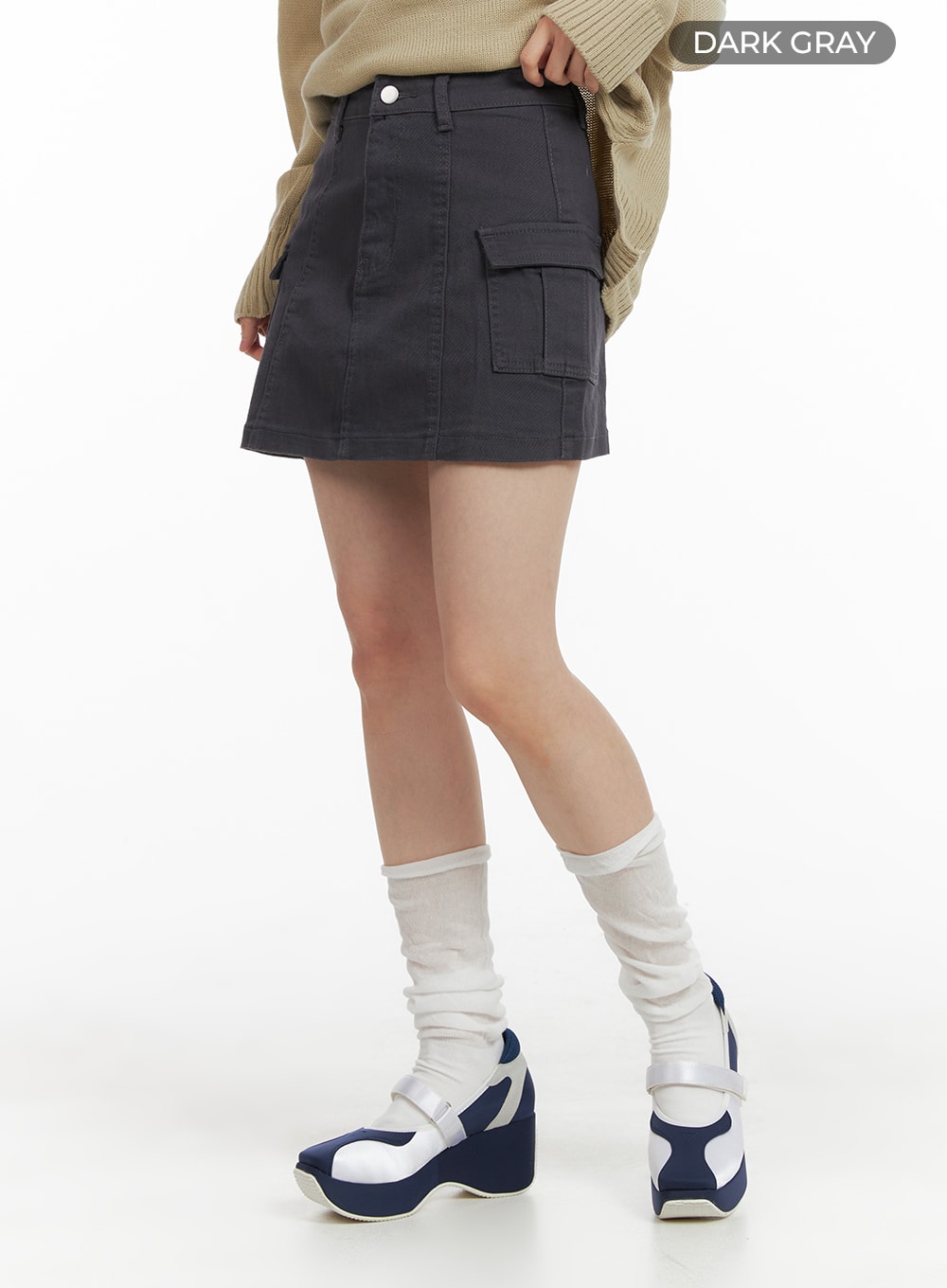solid-cargo-mini-skirt-om408