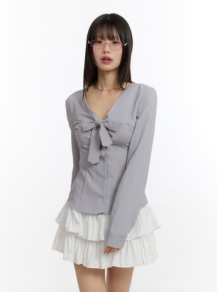 ribbon-tie-v-neck-blouse-top-ca509