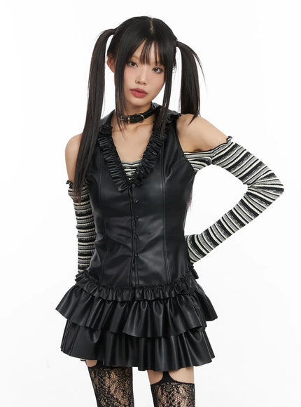 faux-leather-bustier-vest-cd522