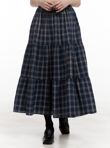 checkered-ruffle-maxi-skirt-od403