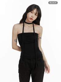 shirred-tube-top-with-thin-scarf-ca408