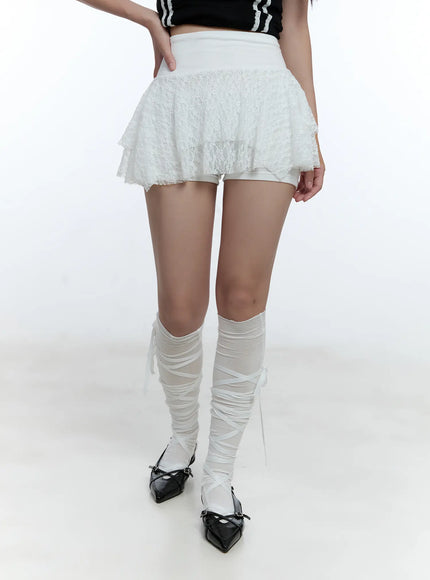 lace-ruffled-mini-skort-cu527