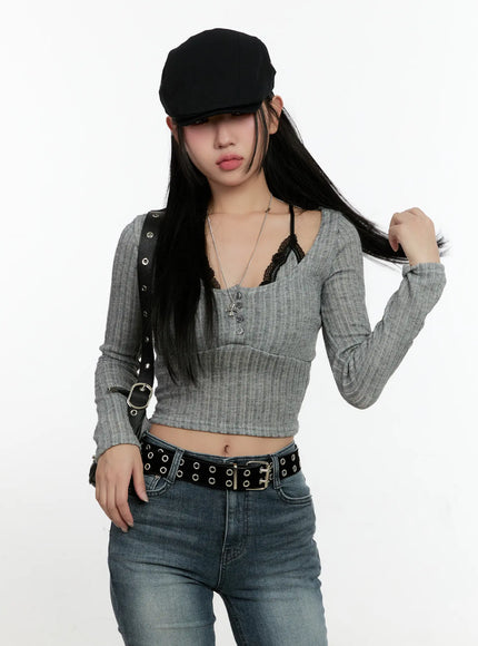 lace-trim-ribbed-cardigan-cn506