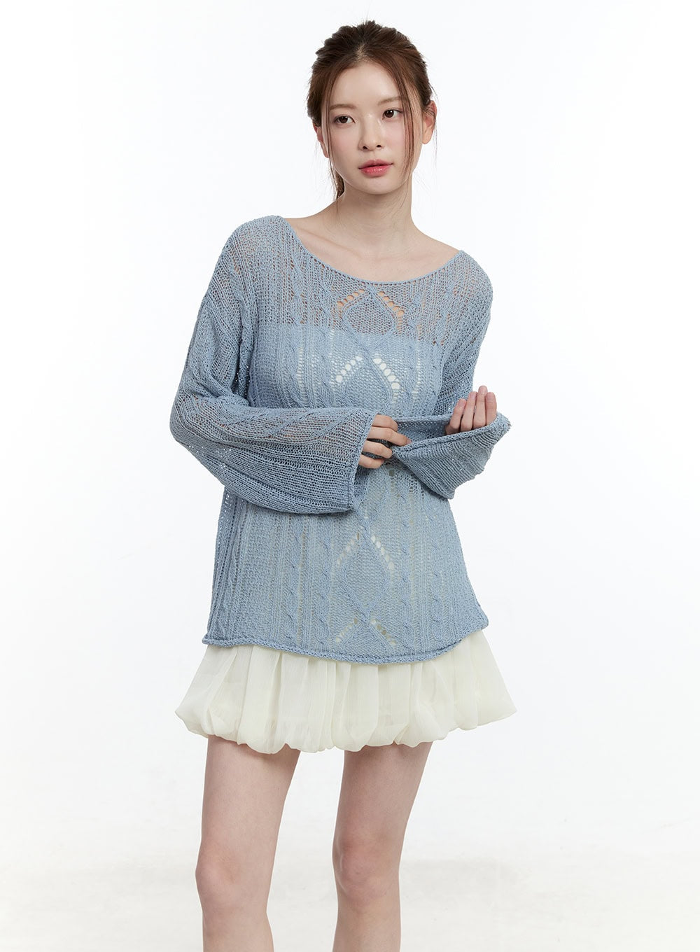 cable-knit-sheer-loose-fit-sweater-cm521