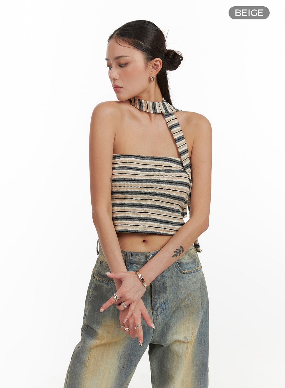 striped-crop-tube-top-with-scarf-cy402