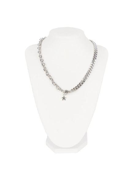 Metallic Star Chain Necklace CD522
