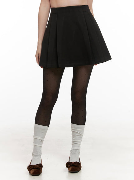 pleated-solid-mini-skirt-od403