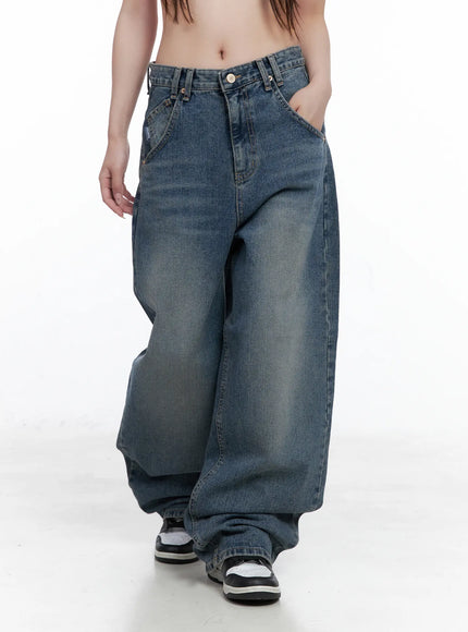 Laney Washed Wide-Leg Jeans CO520
