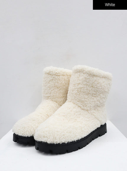 Teddy Drawstring Ankle Boots OD26