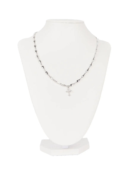 triangle-chain-cross-pendant-necklace-cg511