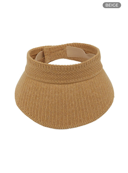 open-head-straw-hat-iu419 / Beige