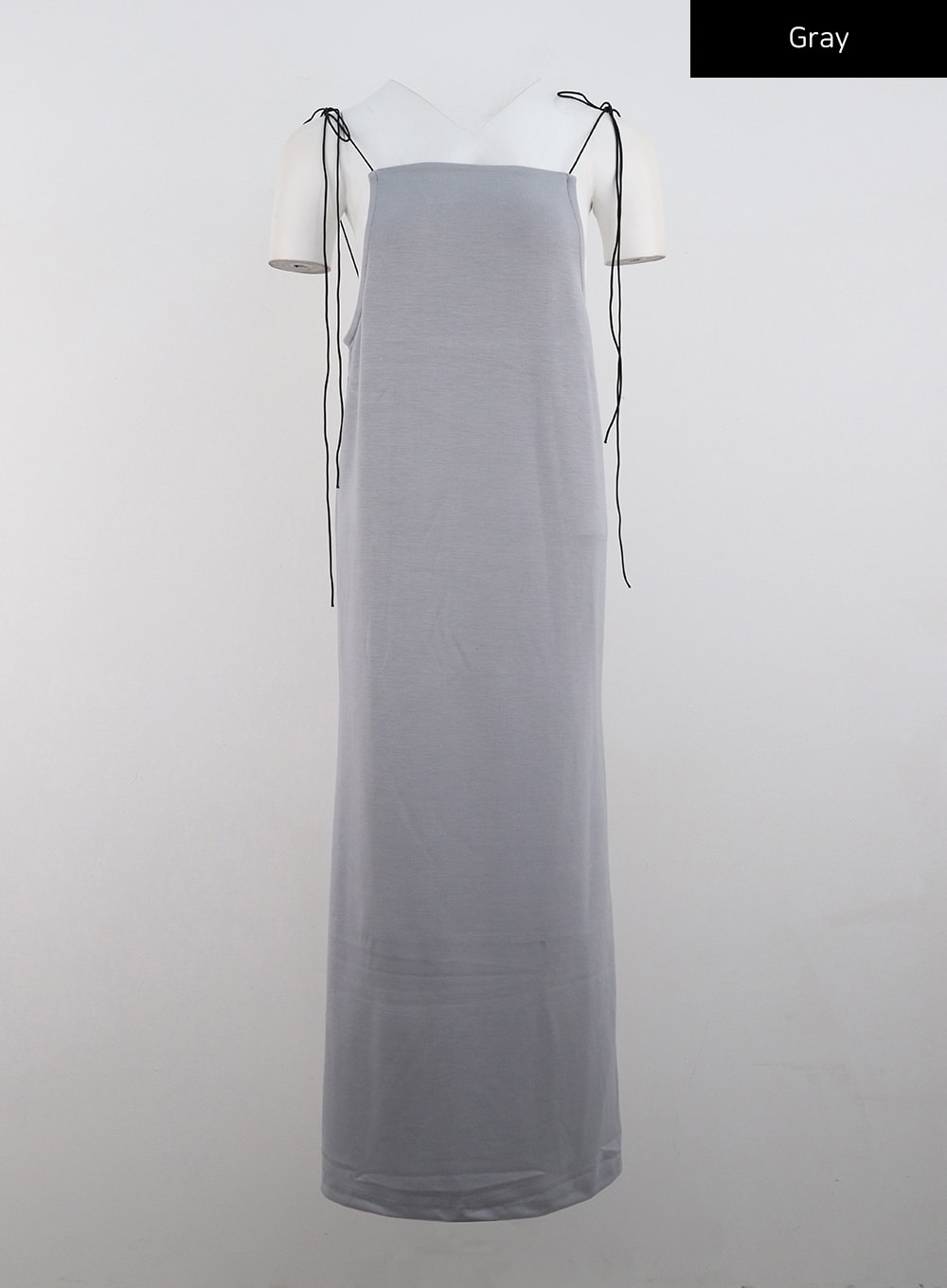 open-back-strap-sleeveless-maxi-dress-cn328 / Gray