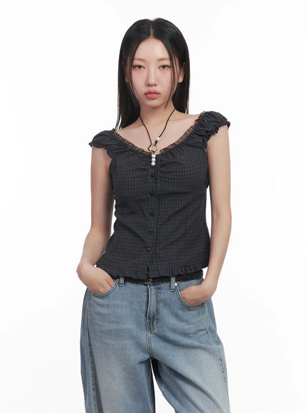 shirred-frill-sleeveless-top-cu516
