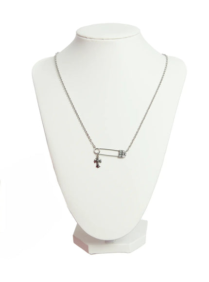 Safety Pin Necklace CO503