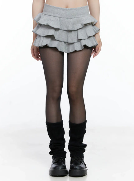 Frill Layered Mini Skirt CS501