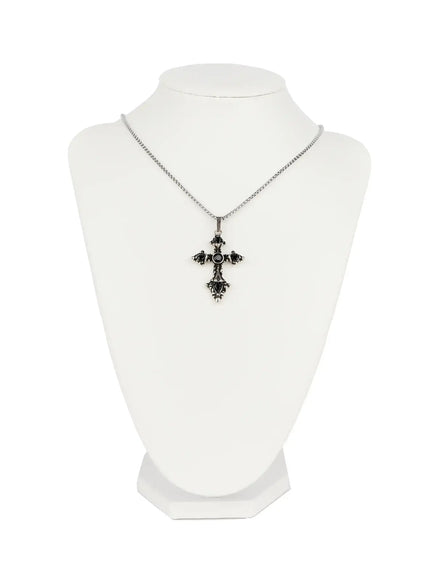 black-cross-necklace-co503
