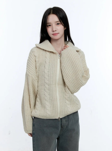 cable-knit-double-zip-sweater-cg512