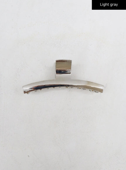 Silver Color Square Hair Claw CO26